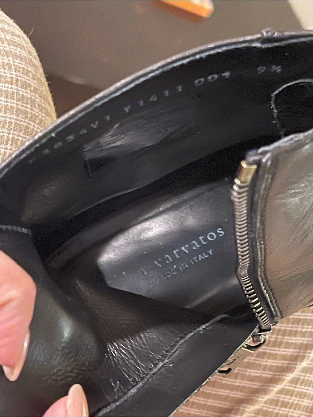 John Varvatos Black Leather Chukka Boots